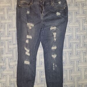 Distressed Blue Jeans for Women